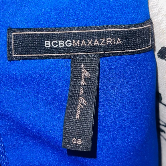 BCBGMAXAZRIA Royal Blue Fit & Flare Dress – Size 8 - Picture 5 of 7